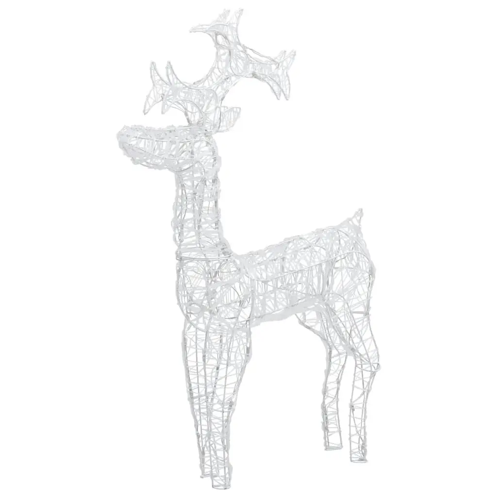 Reindeer Christmas Decoration 90 LEDs 60x16x100 cm Acrylic 289961