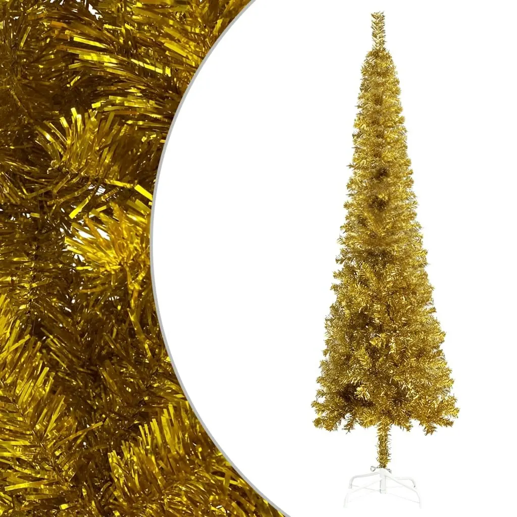 Slim Christmas Tree Gold 120 cm 329232