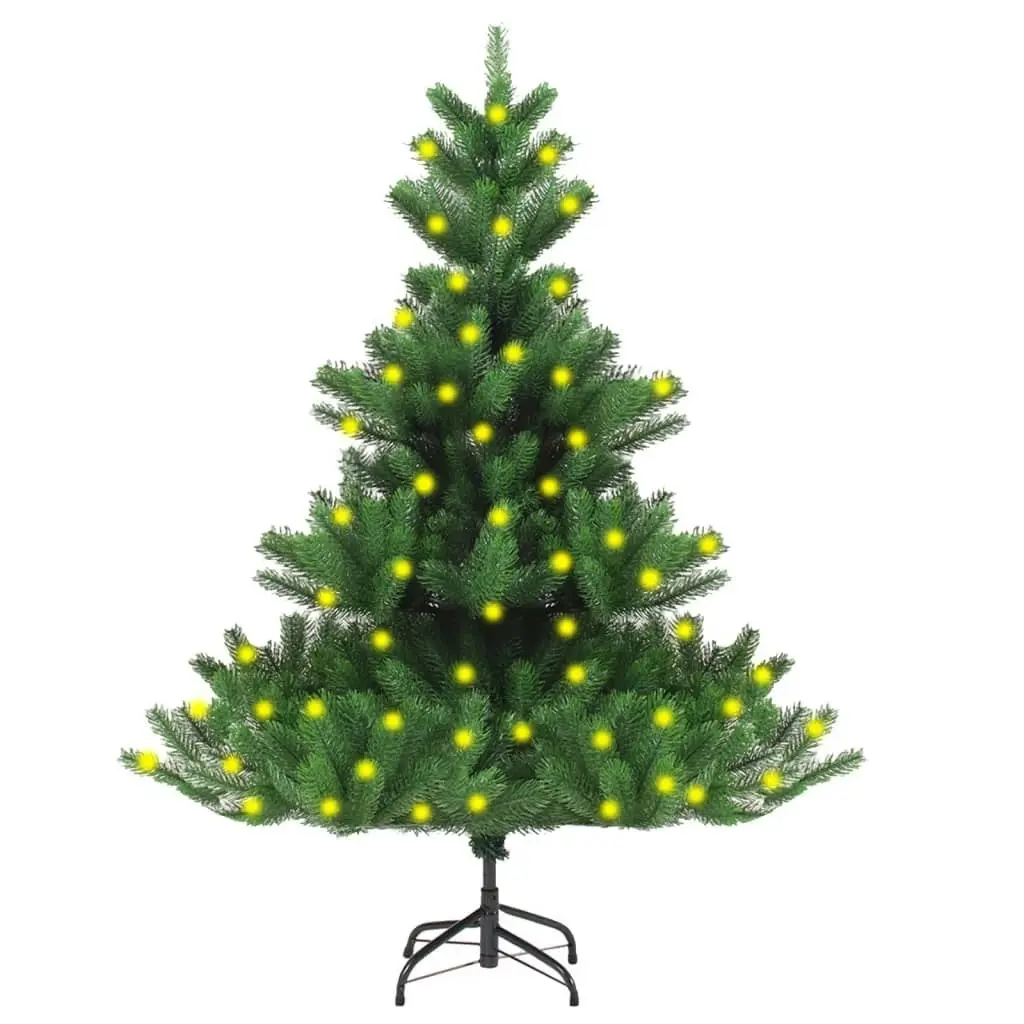 Nordmann Fir Artificial Pre-lit Christmas Tree Green 120 cm 3077472