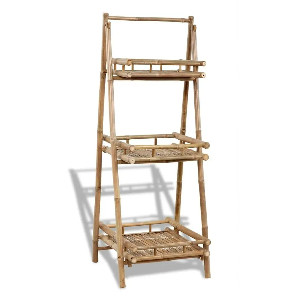 3-Tier Folding Bamboo Plant Rack 41493