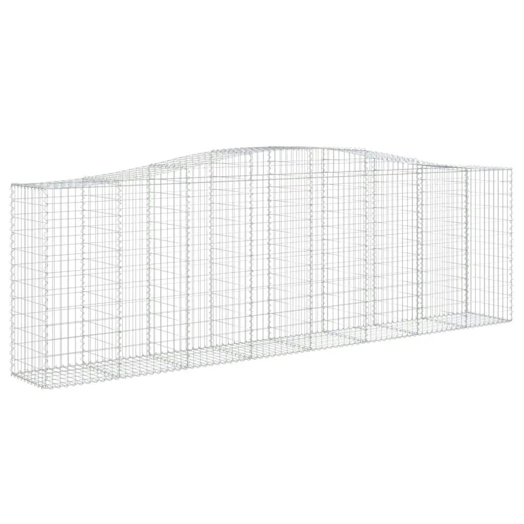 Arched Gabion Basket 400x50x120/140 cm Galvanised Iron 153416