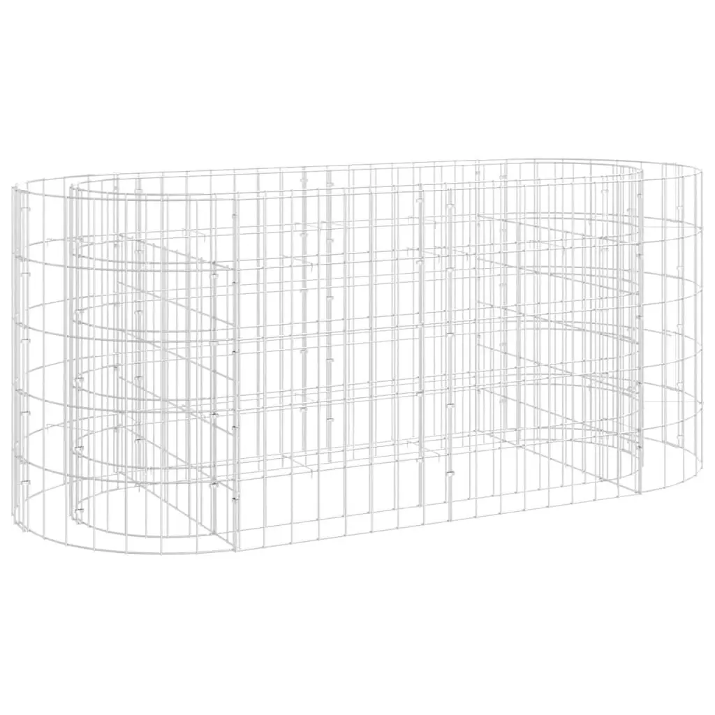 Gabion Raised Bed Galvanised Iron 120x50x50 cm 152024