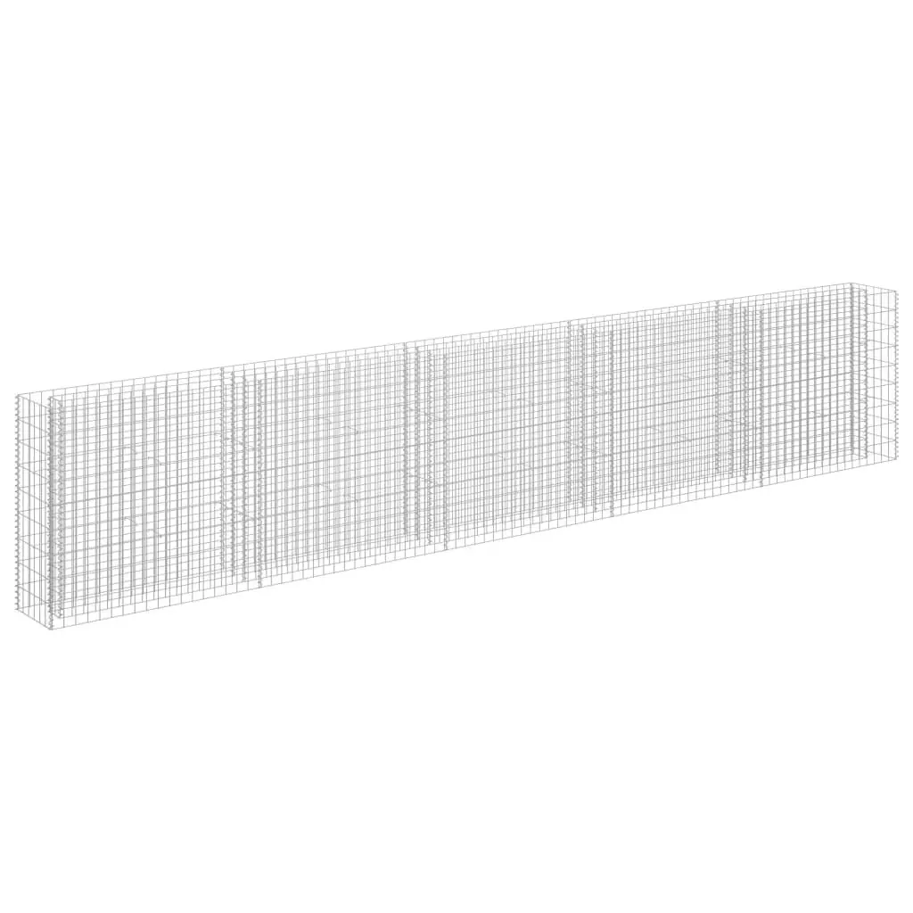 Gabion Raised Bed Galvanised Steel 450x30x90 cm 145647