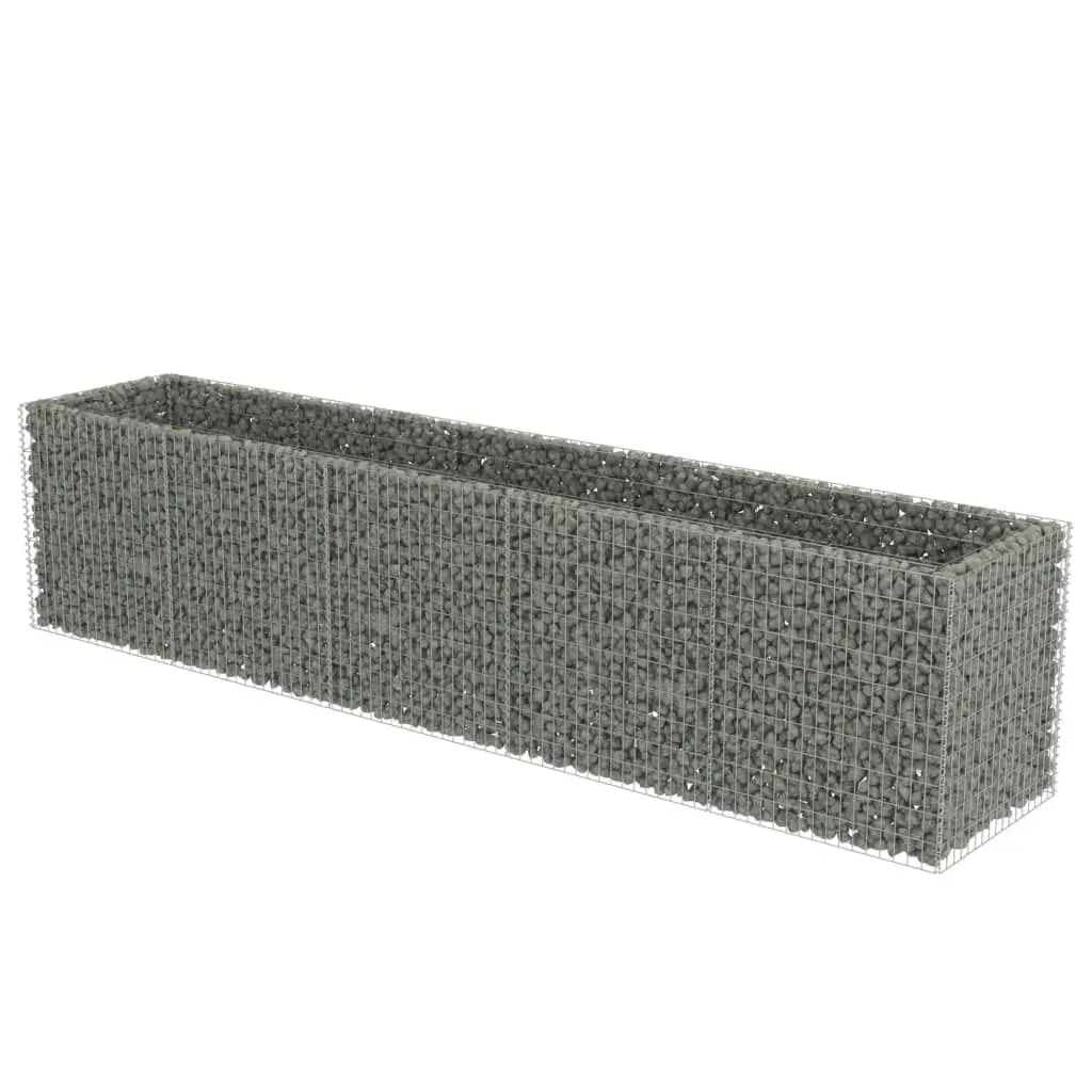 Gabion Raised Bed Galvanised Steel 450x90x100 cm 143552