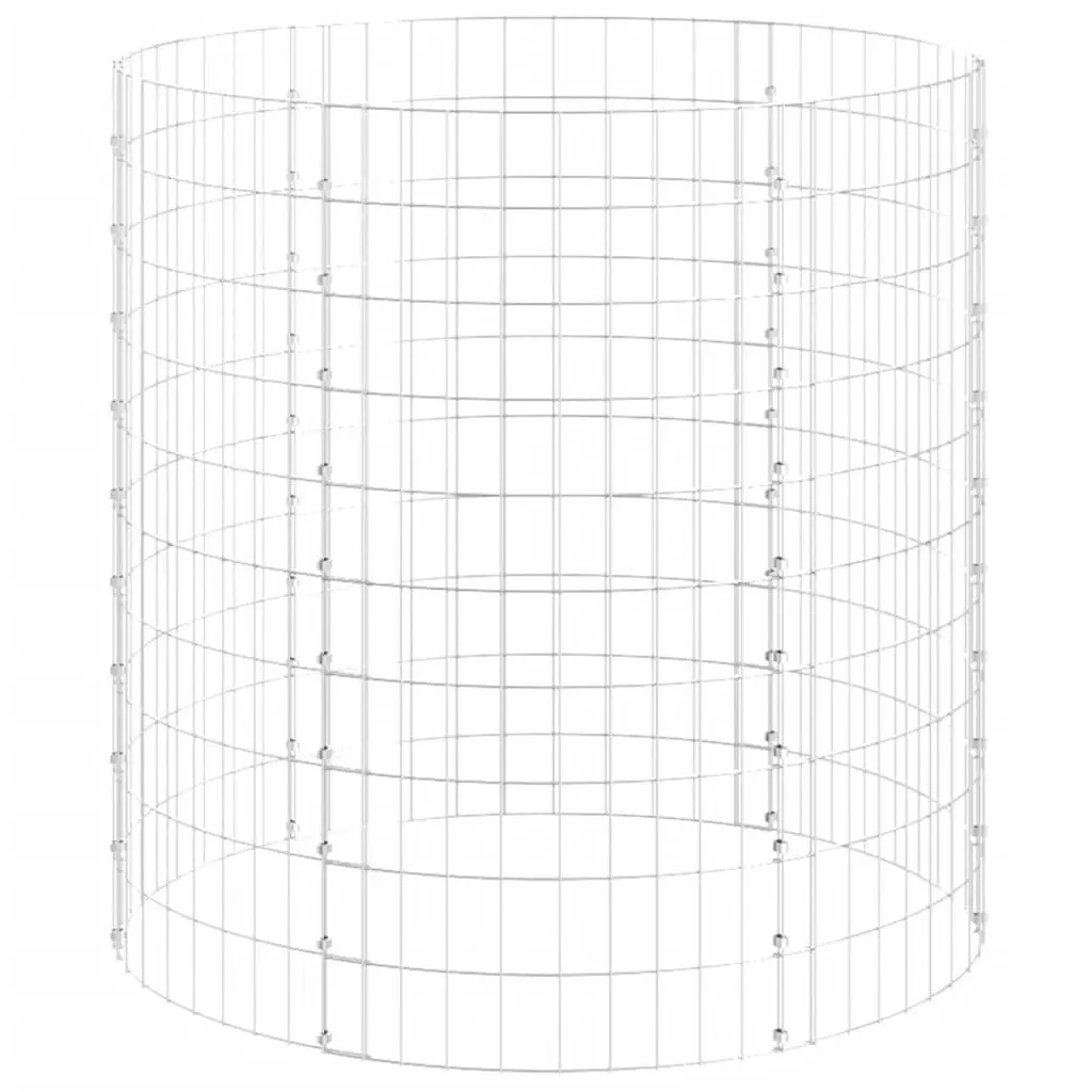 Garden Composter Ã˜100x100 cm Galvanised Steel 3115944