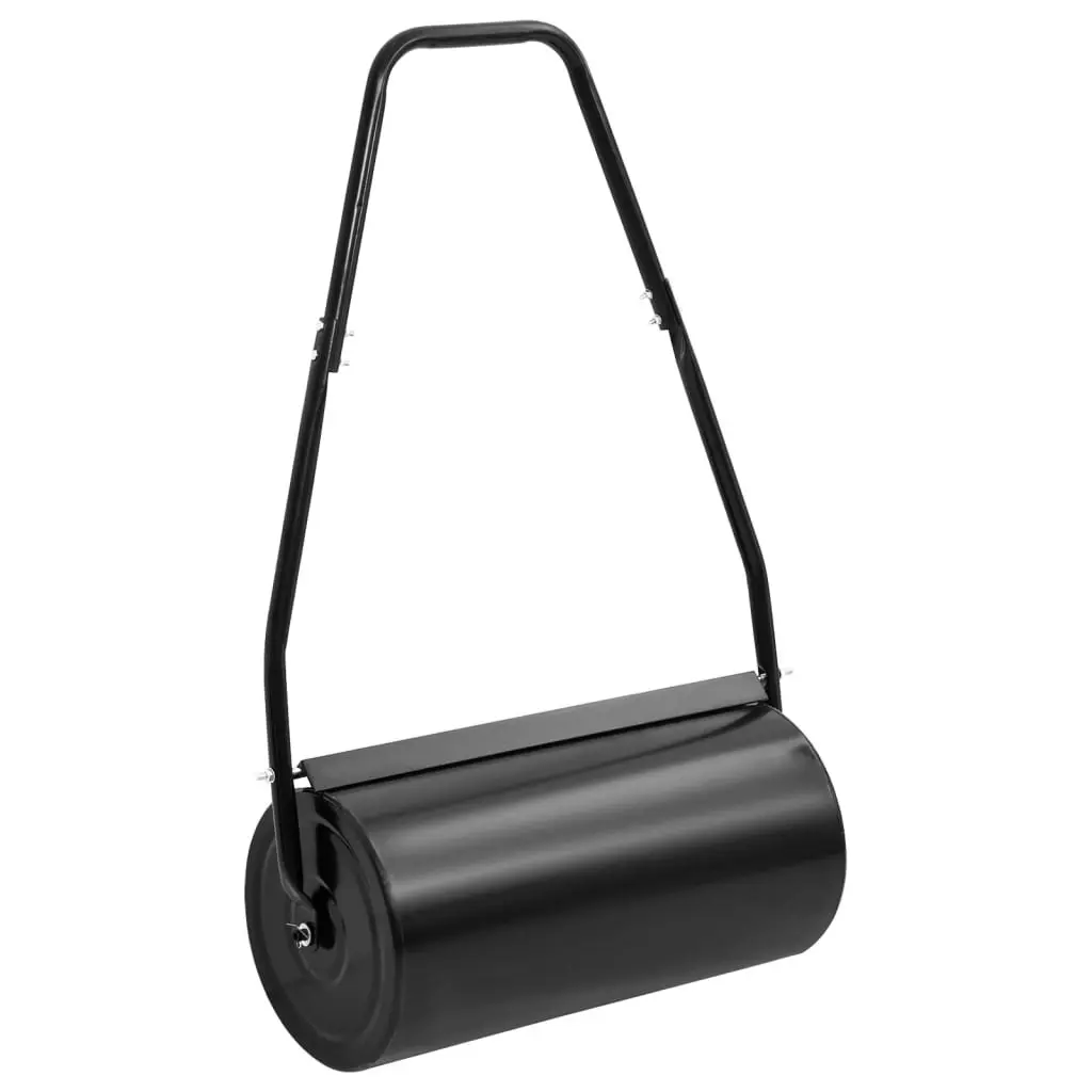 Garden Lawn Roller with Handle Black 42 L Iron and Steel 154468