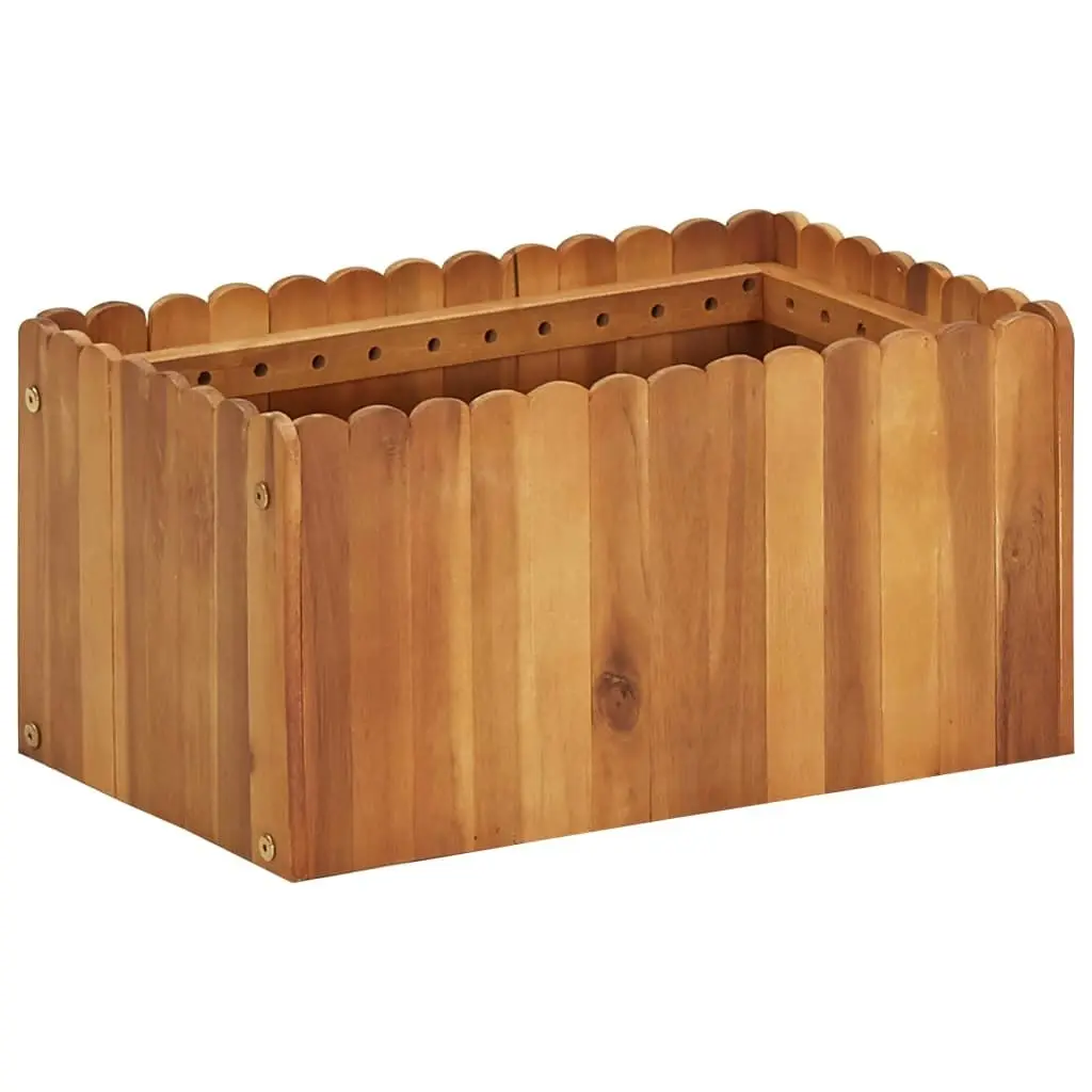 Garden Raised Bed 50x30x25 cm Solid Acacia Wood 45917