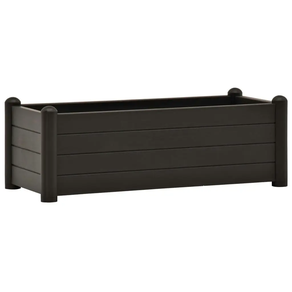 Garden Raised Bed PP Anthracite 100x43x35 cm 313977