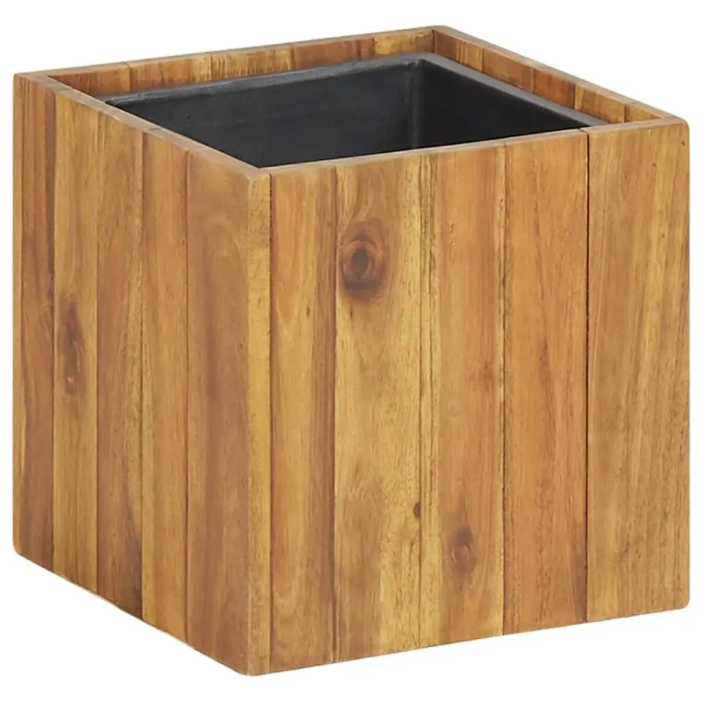 Garden Raised Bed Pot 24.5x24.5x25 cm Solid Acacia Wood 46567