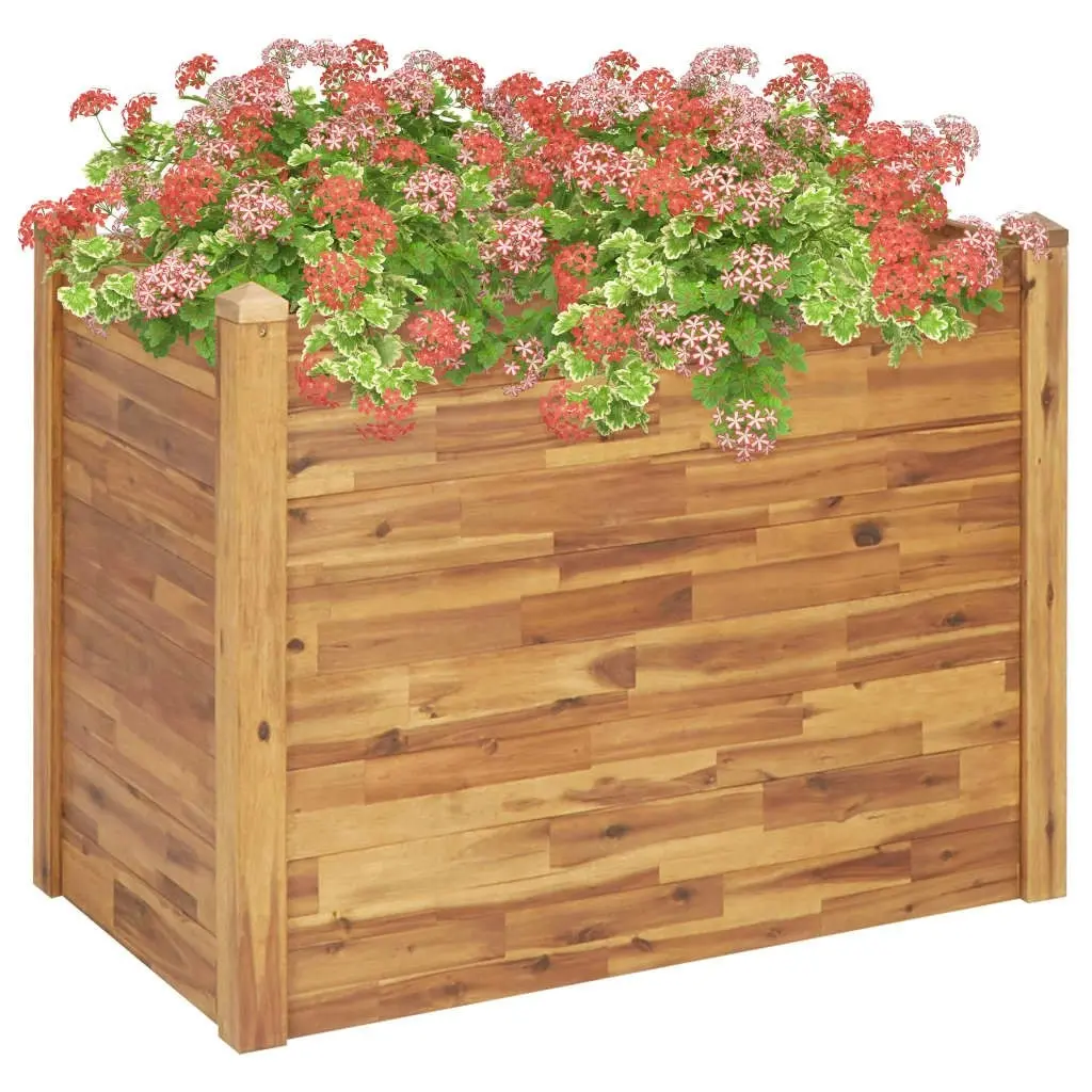 Garden Raised Bed 110x60x84 cm Solid Acacia Wood 46579