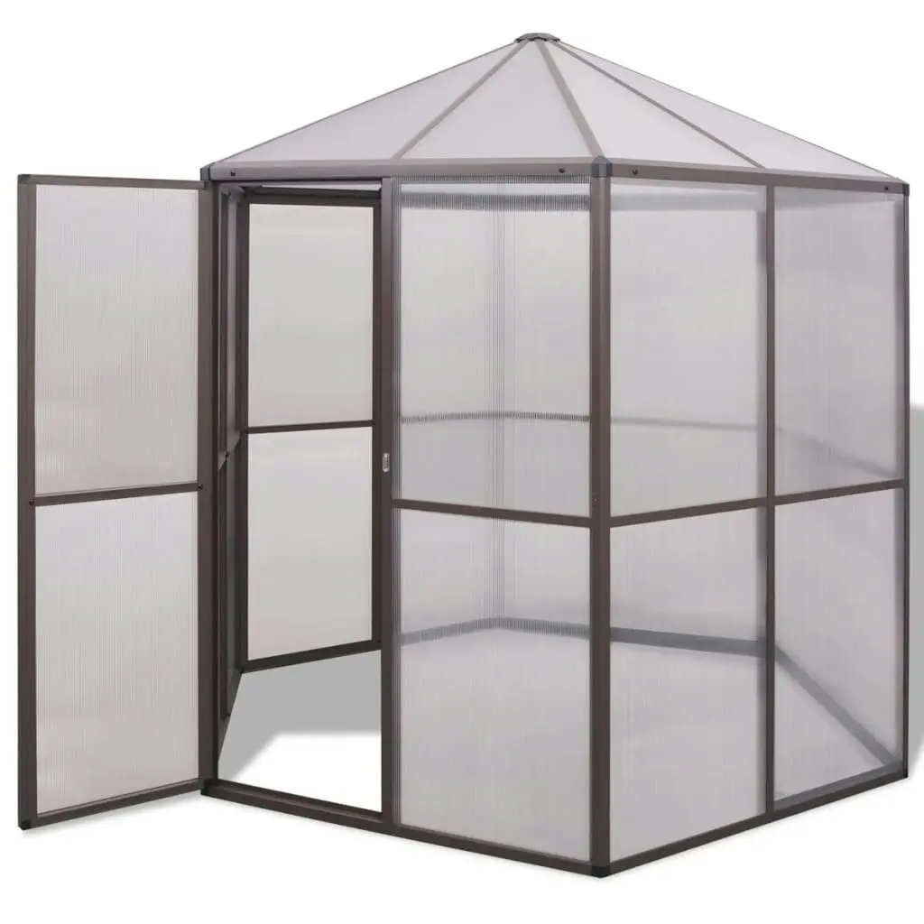 Greenhouse Aluminium 240x211x232 cm 48836