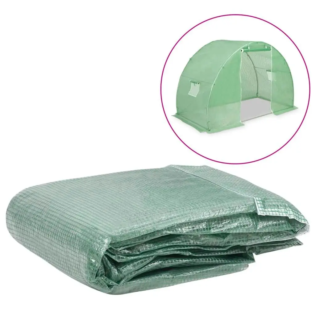 Greenhouse Replacement Cover (4.5 mÂ²) 300x150x200 cm Green 316428