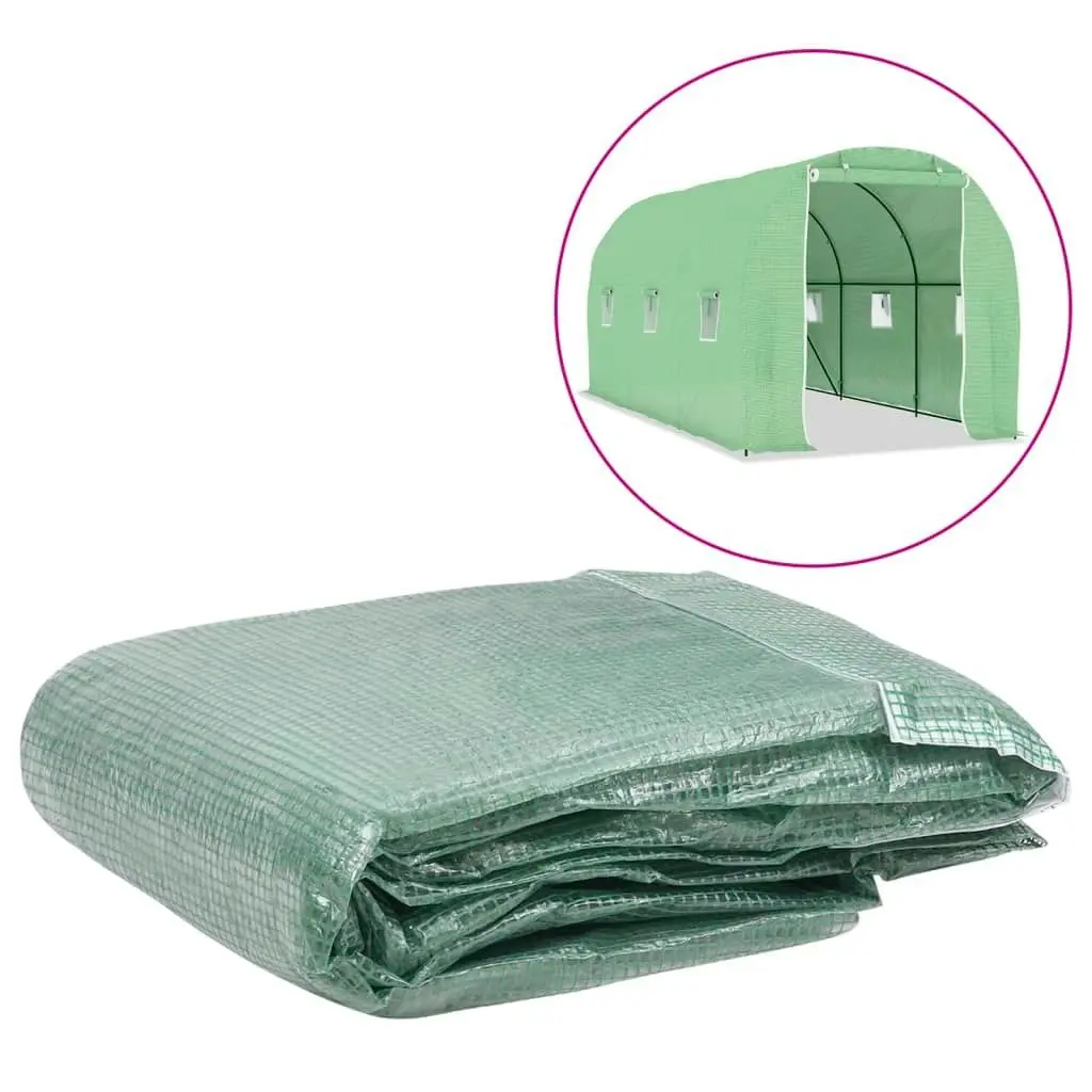 Greenhouse Replacement Cover (9 mÂ²) 200x450x200 cm Green 316449