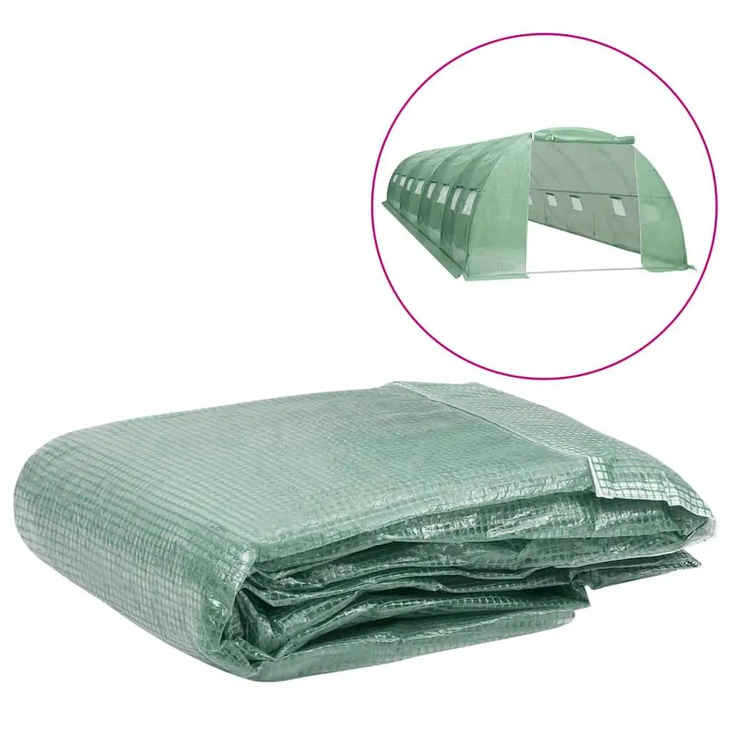 Greenhouse Replacement Cover (32 mÂ²) 400x800x200 cm Green 316446