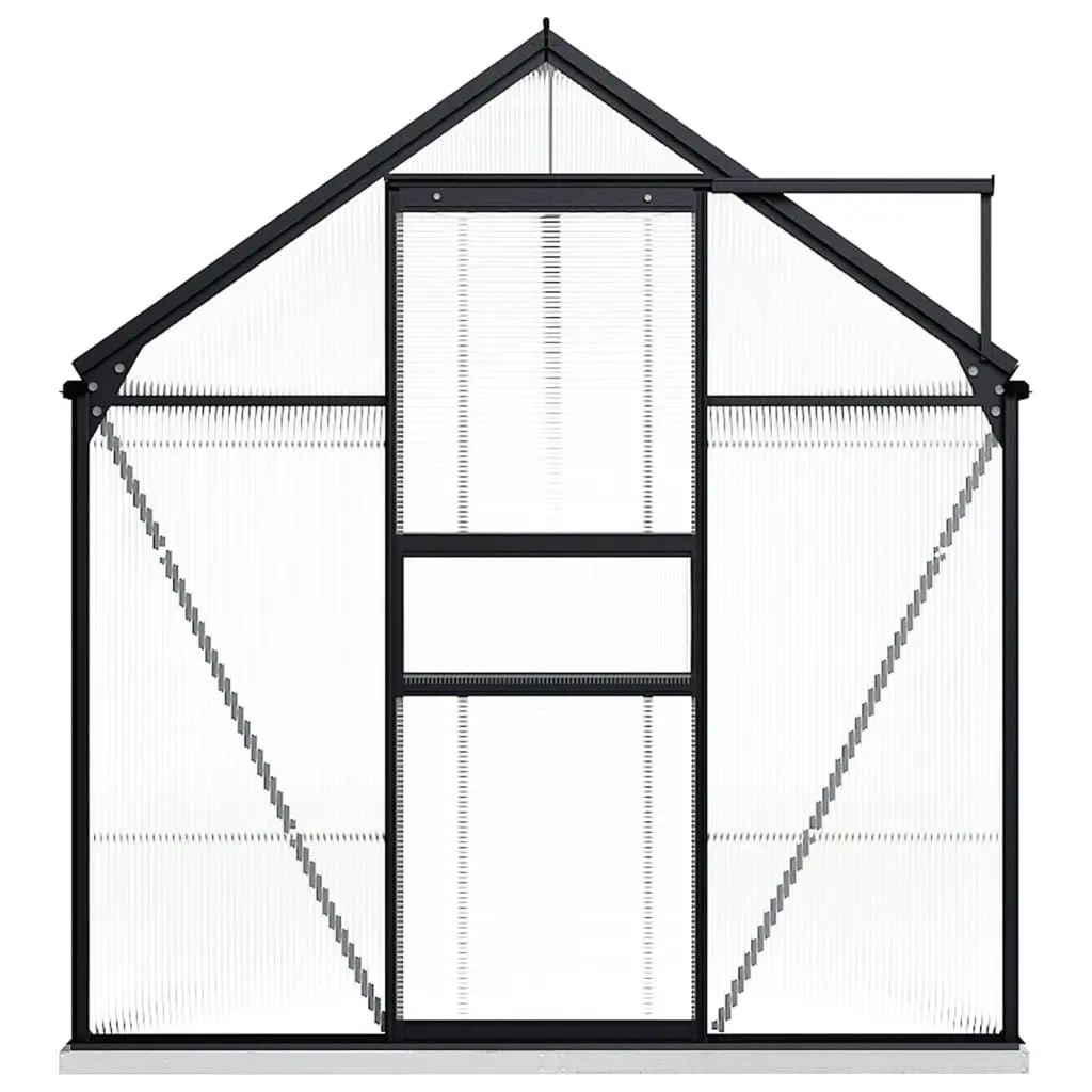 Greenhouse with Base Frame Anthracite Aluminium 9.31 mÂ² 48220