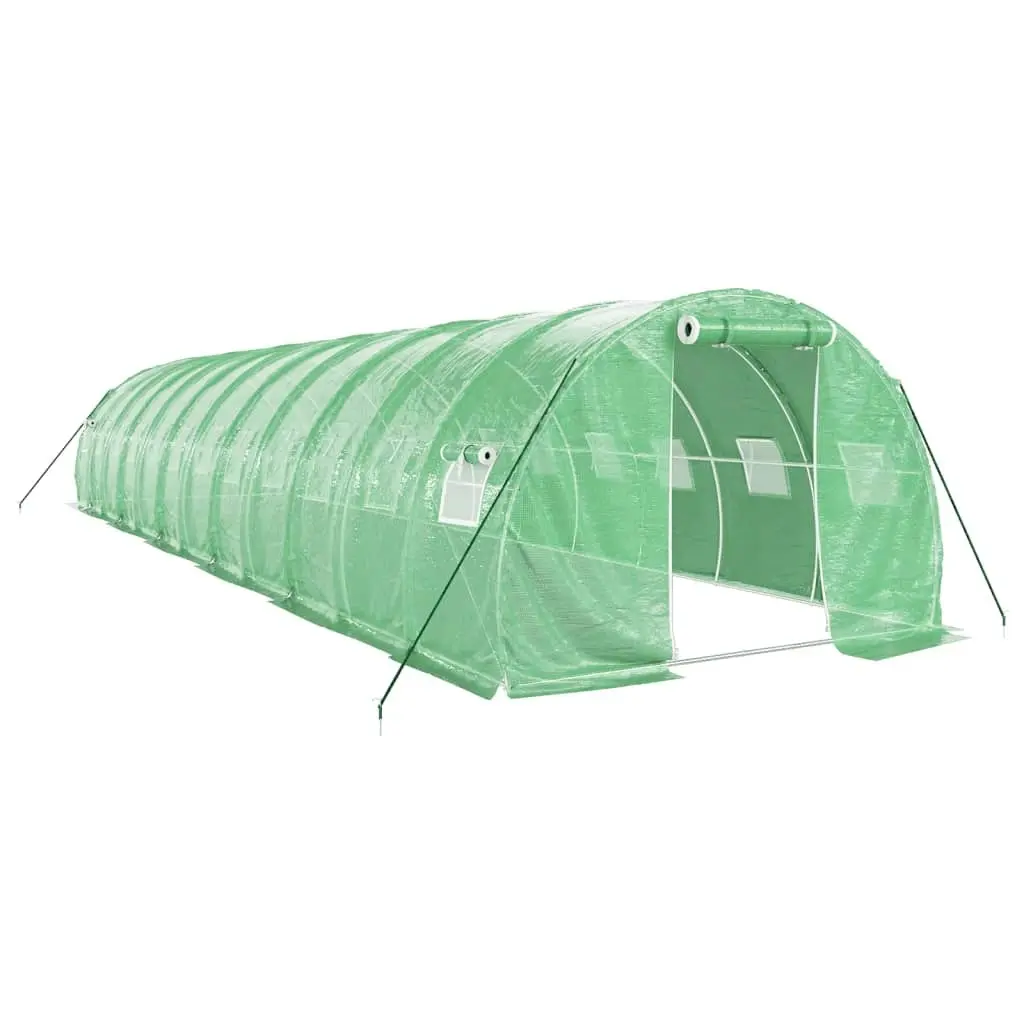 Greenhouse with Steel Frame Green 36 mÂ² 12x3x2 m 3188043