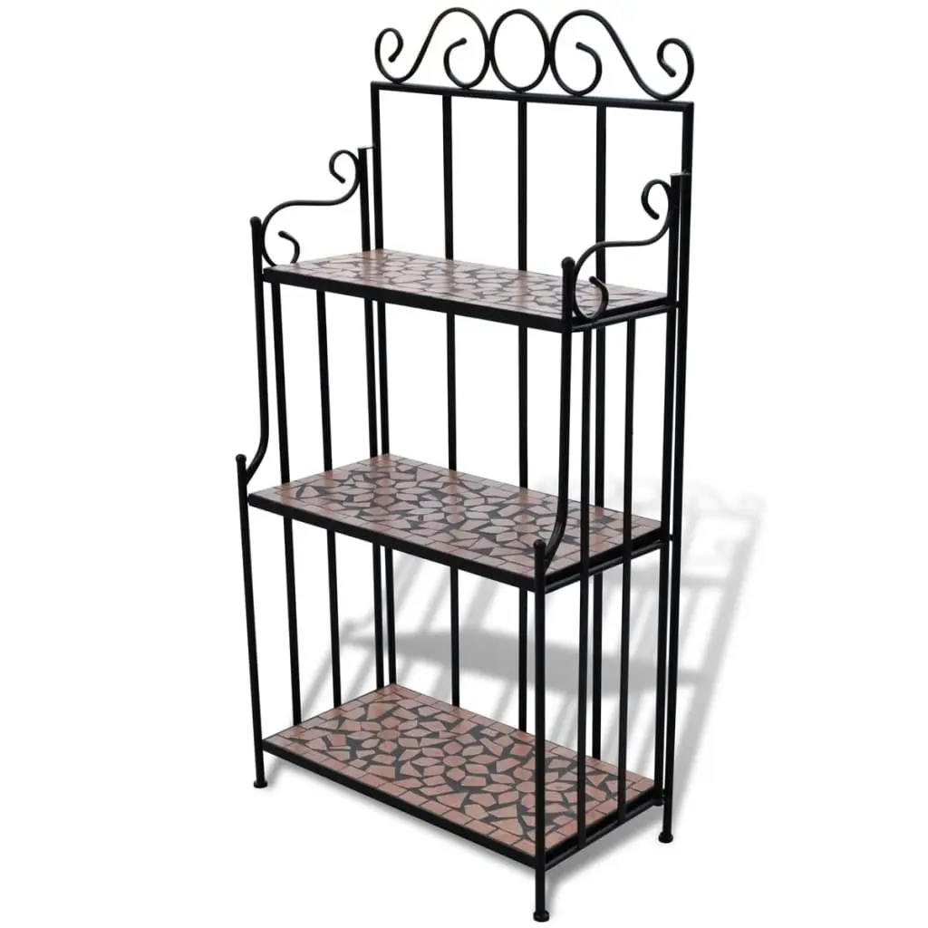 Mosaic Plant Stand Terracotta 41131