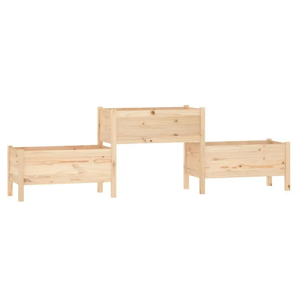 Planter 245.5x44x75 cm Solid Wood Pine 822252