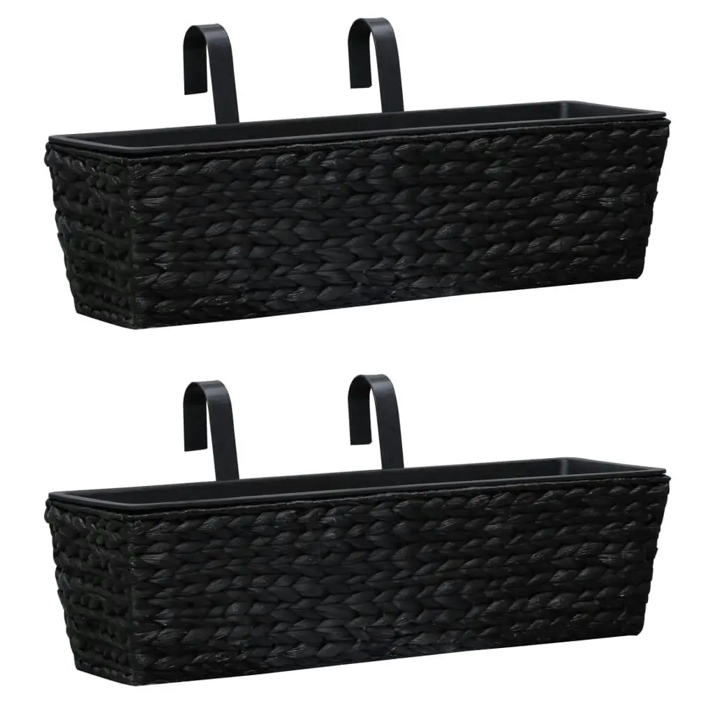 Planters 2 pcs Water Hyacinth Black 45579