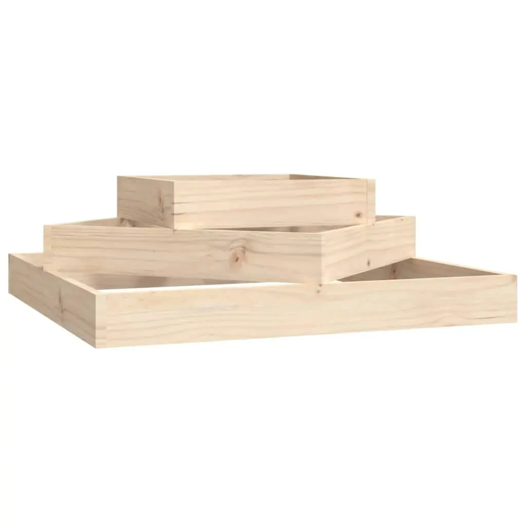 Planter 83x83x27 cm Solid Wood Pine 823878