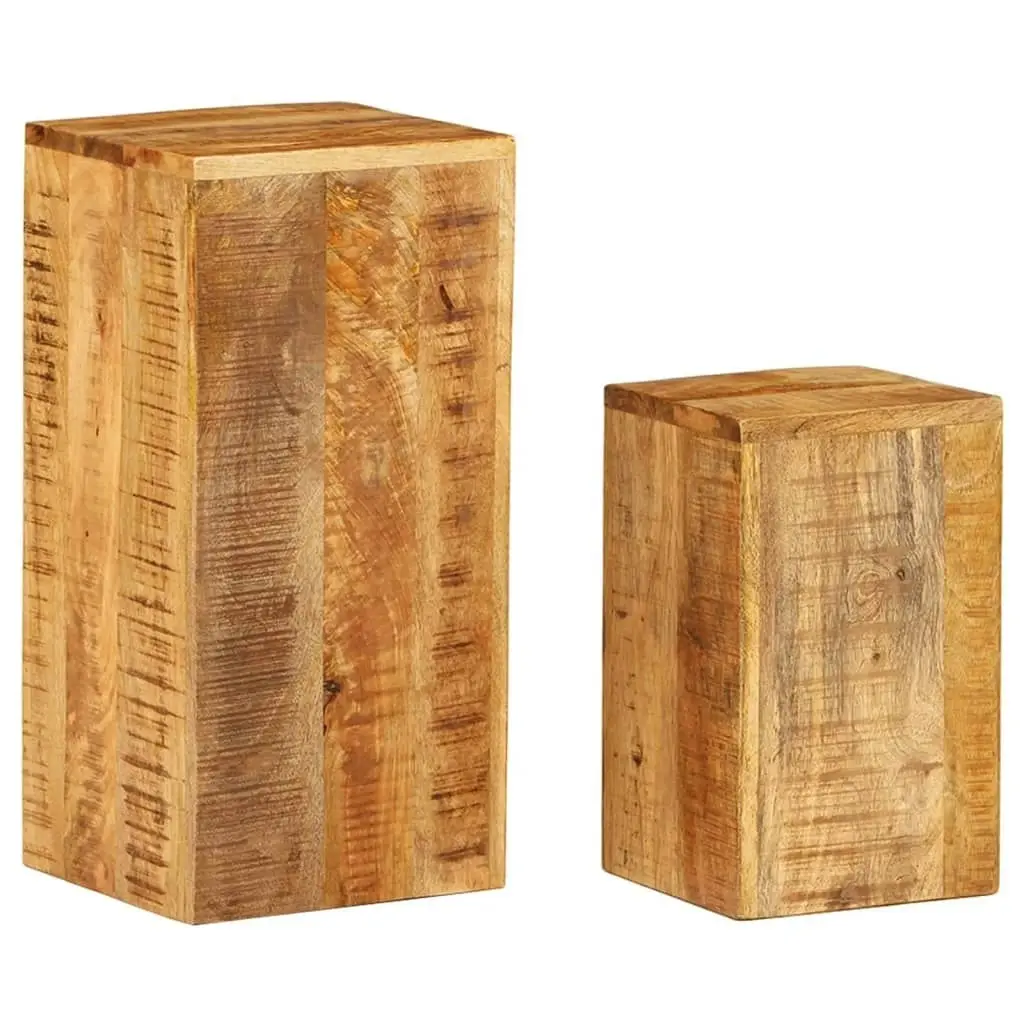 Plant Stands 2 pcs Solid Mango Wood 320804