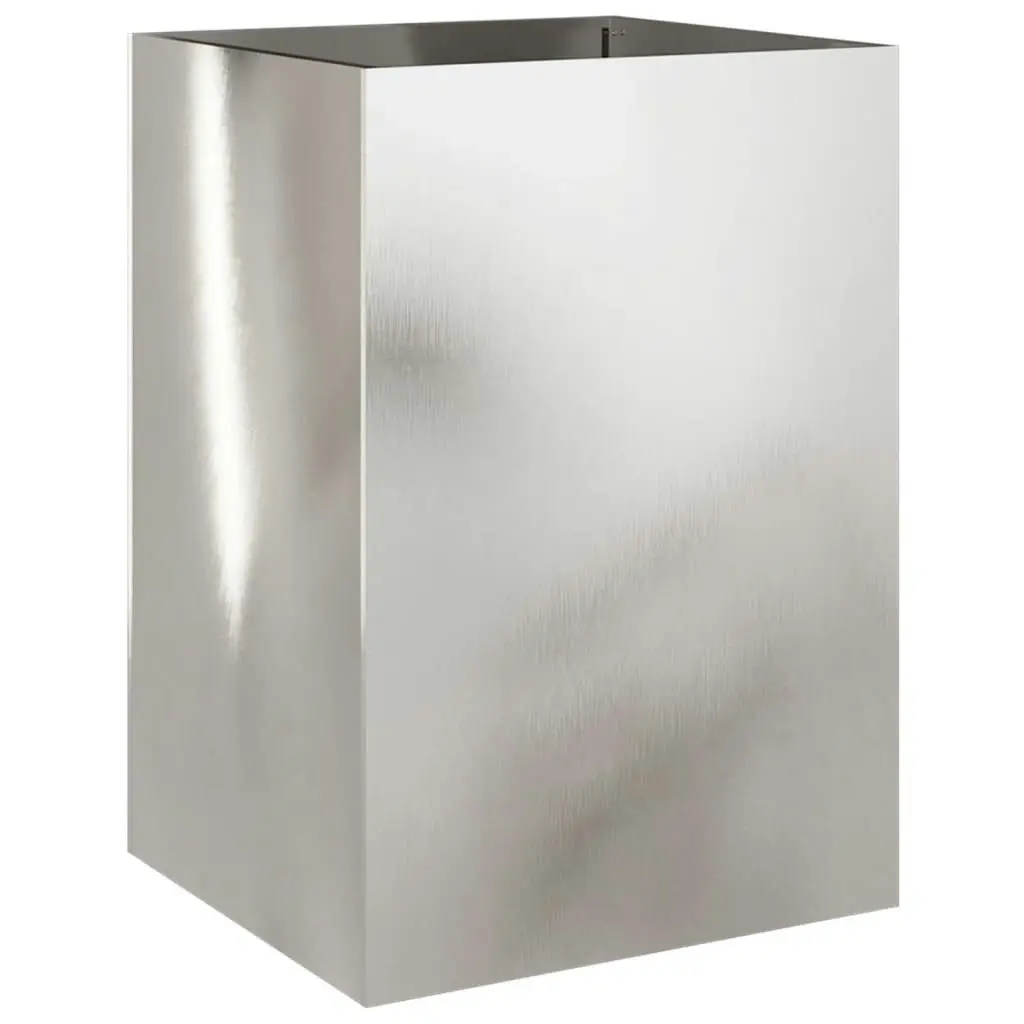 Planter Silver 52x48x75 cm Stainless Steel 841587