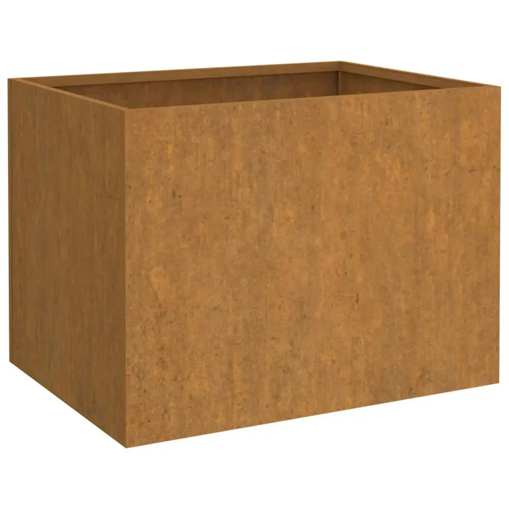 Planter 62x47x46 cm Corten Steel 821558