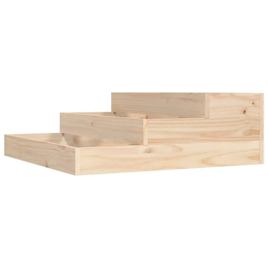 Planter 78x78x27 cm Solid Wood Pine 823906