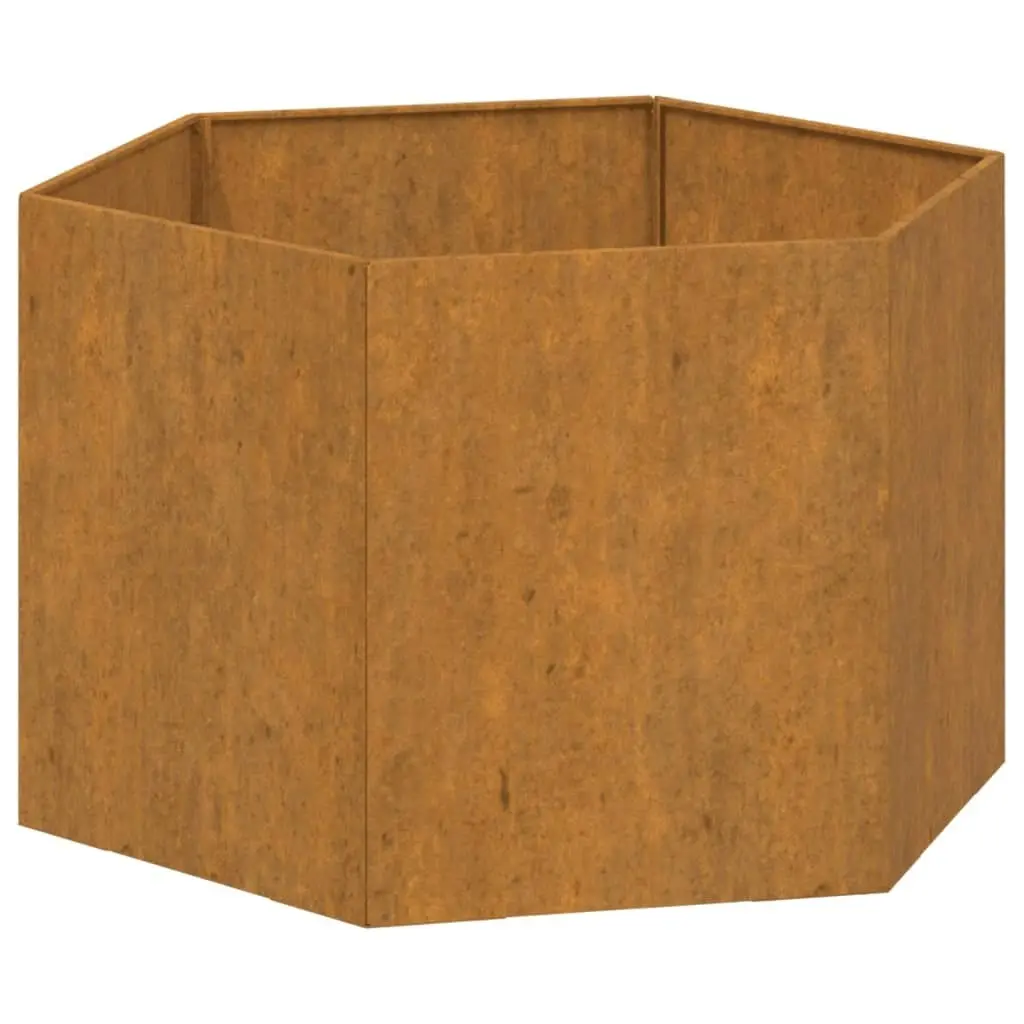 Planter Rusty 60x60x45 cm Corten Steel 823675