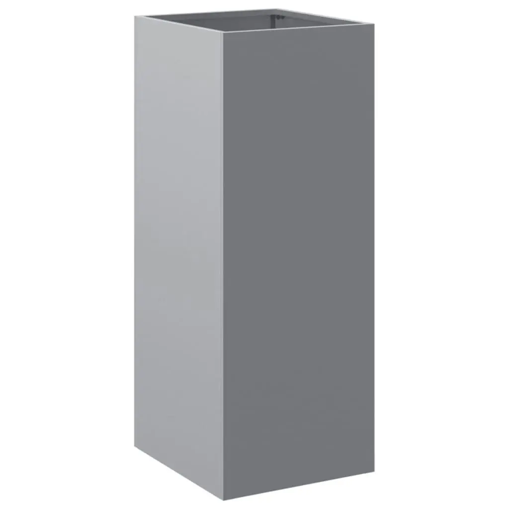 Planter Silver 32x29x75 cm Galvanised Steel 841576