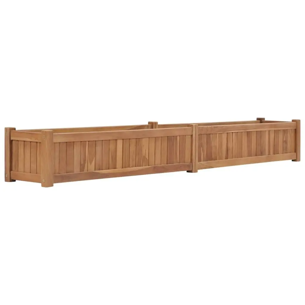 Raised Bed 200x30x25 cm Solid Teak Wood 48970