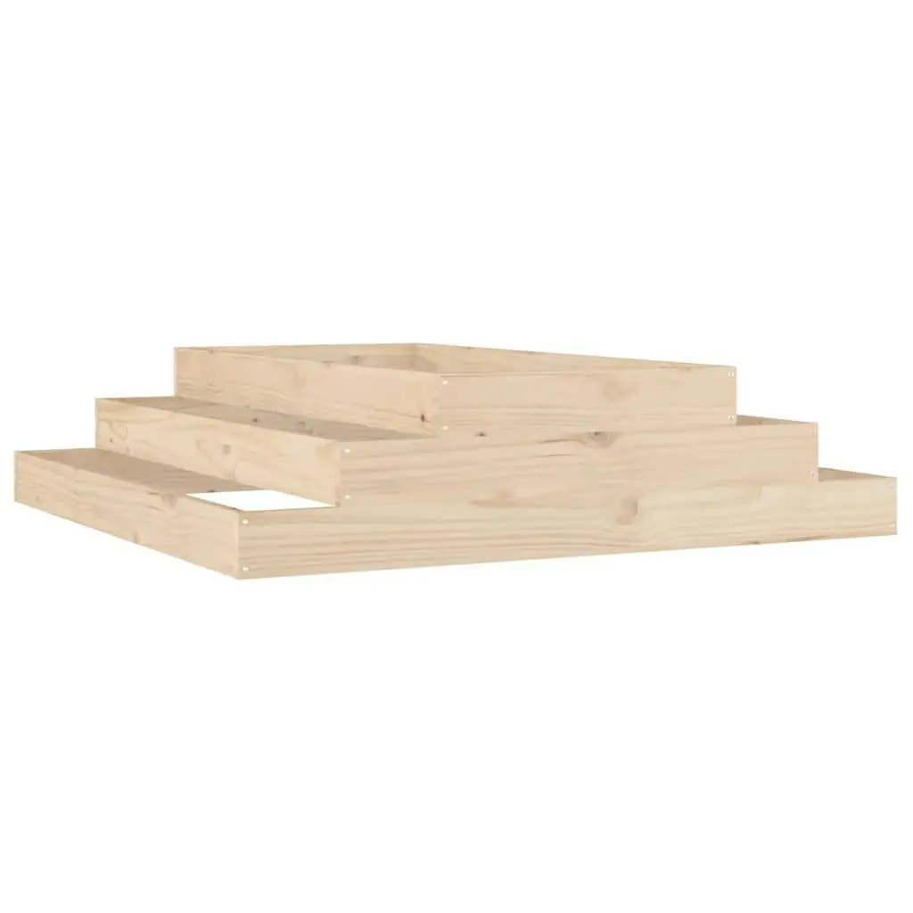 Planter 110x110x27 cm Solid Wood Pine 823899