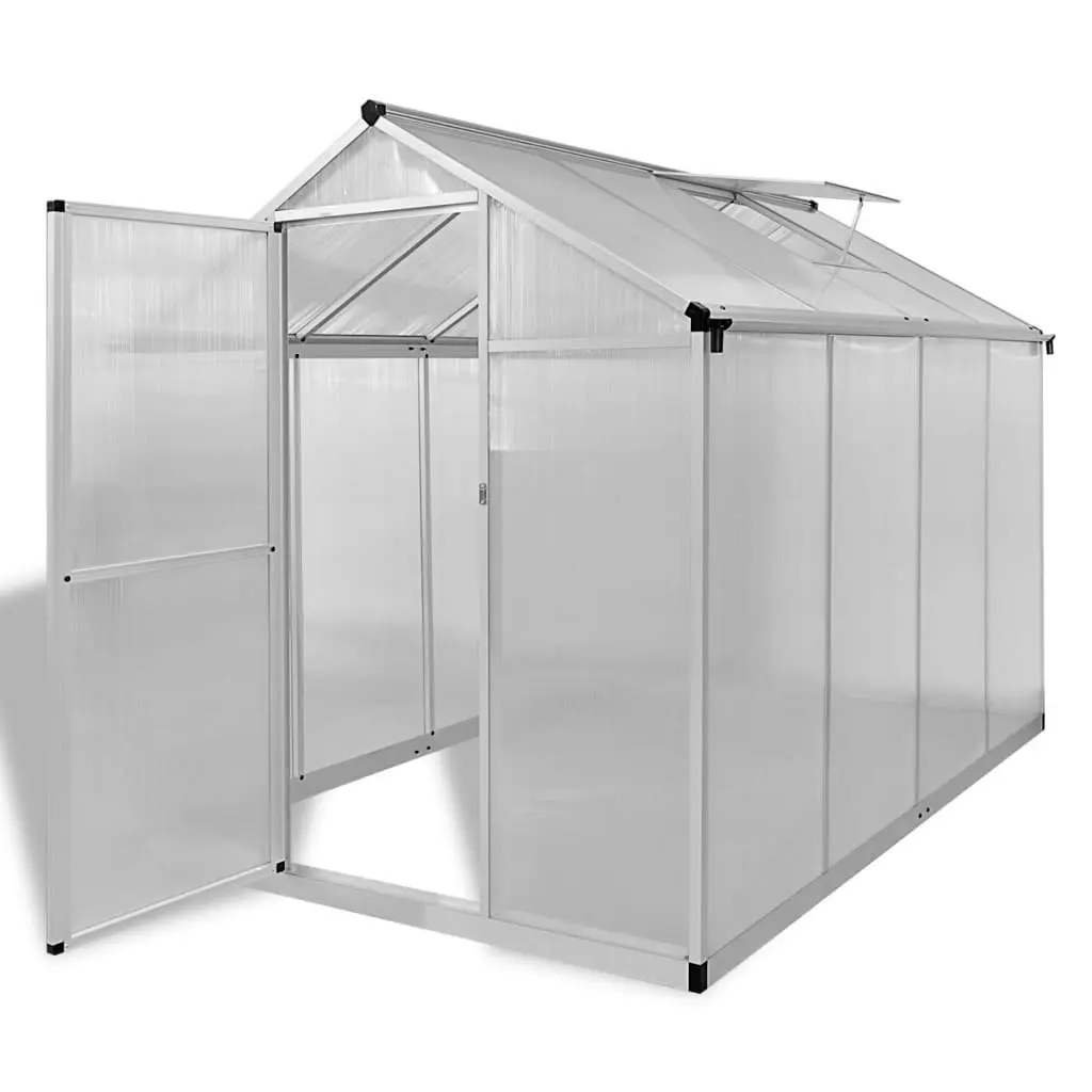 Reinforced Aluminium Greenhouse with Base Frame 4.6 mÂ² 41317