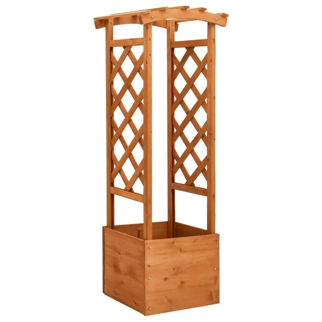 Trellis Planter with Arch 49x39x130 cm Firwood 47251