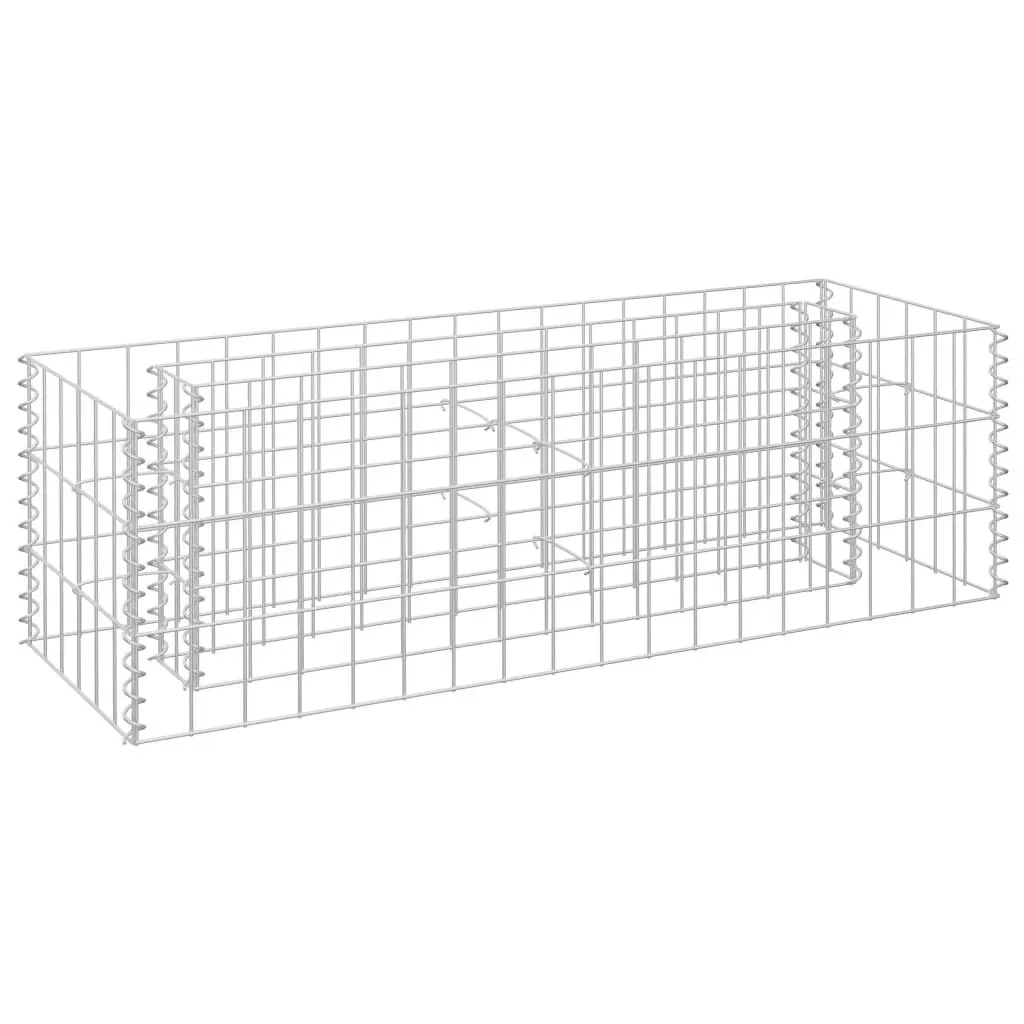 Gabion Raised Bed Galvanised Steel 90x30x30 cm 145629