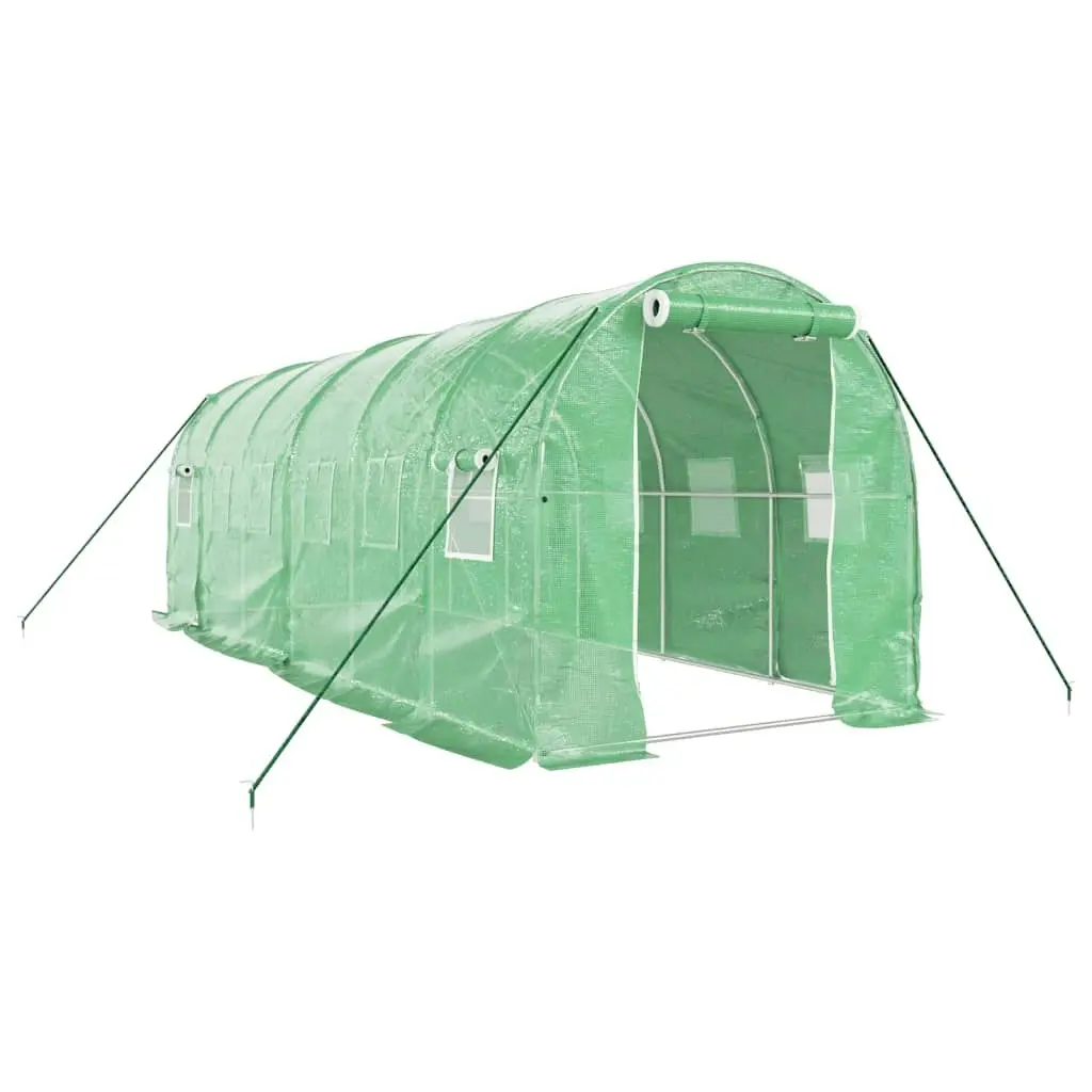 Greenhouse with Steel Frame Green 12 mÂ² 6x2x2 m 3188018