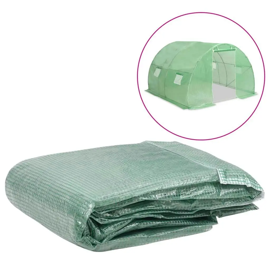 Greenhouse Replacement Cover (9 mÂ²) 300x300x200 cm Green 316429