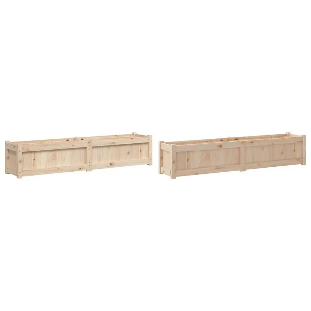 Garden Planters 2 pcs Solid Wood Pine 837475