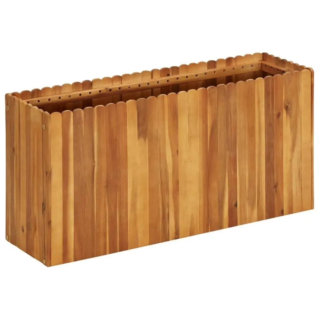 Garden Raised Bed 100x30x50 cm Solid Acacia Wood 45924