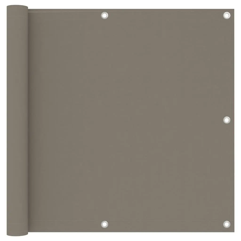 Balcony Screen Taupe 90x300 cm Oxford Fabric 134988