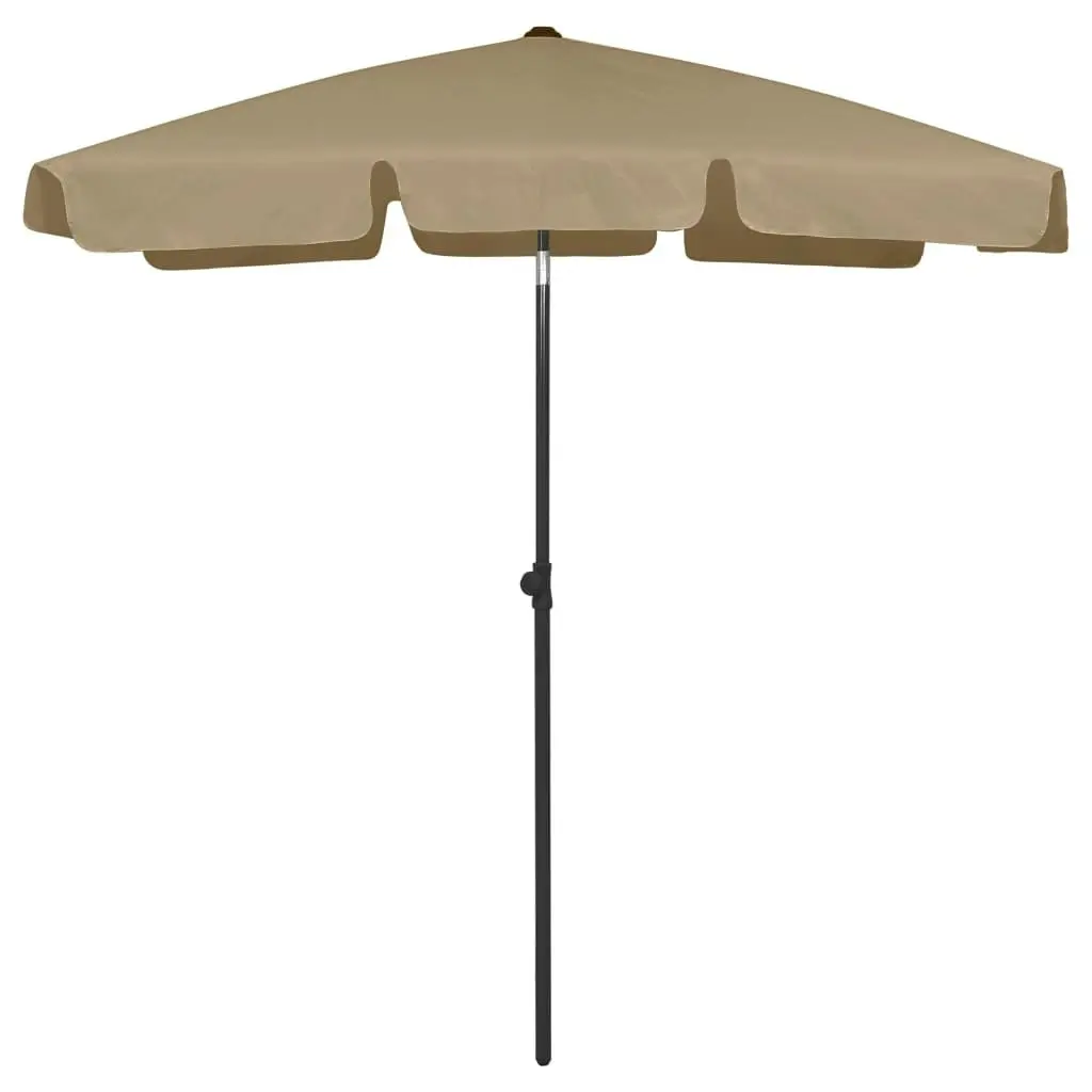 Beach Umbrella Taupe 180x120 cm 314722