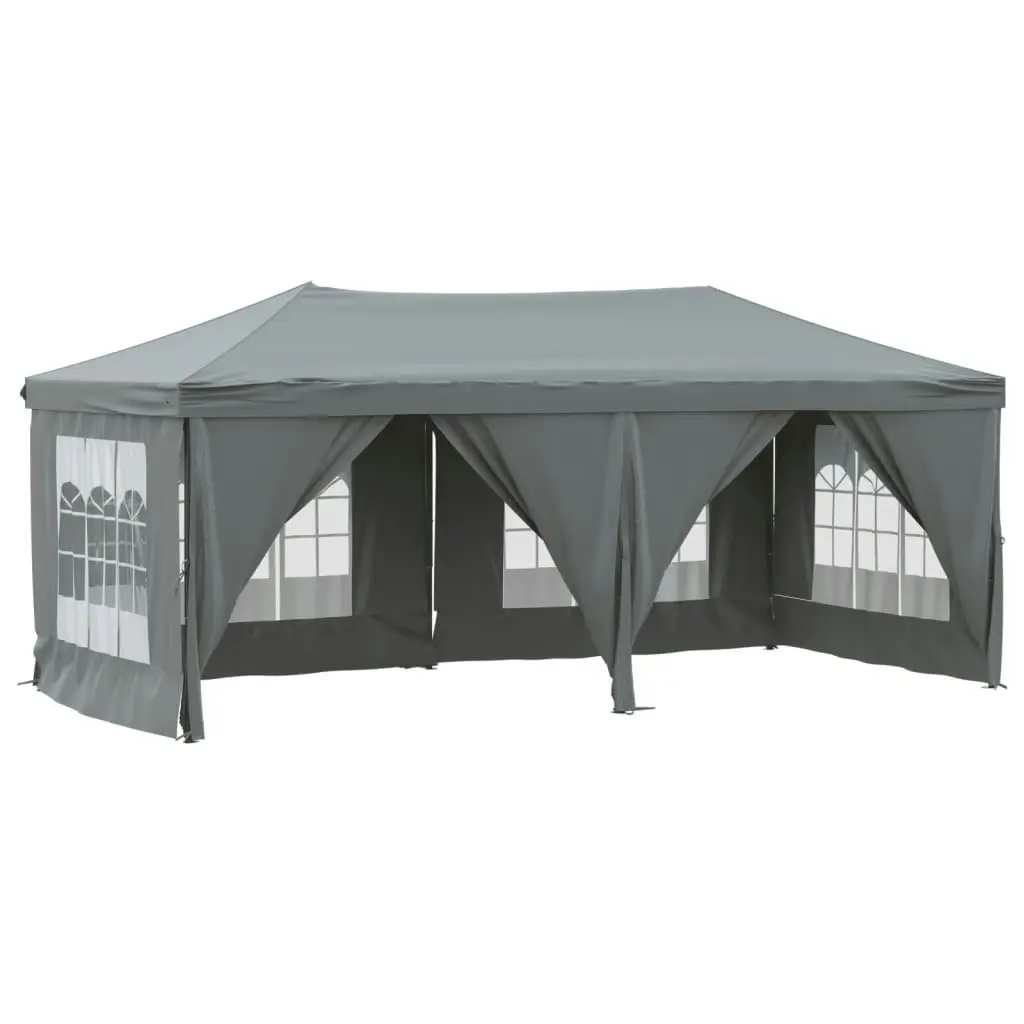 Folding Party Tent with Sidewalls Anthracite 3x6 m 93544