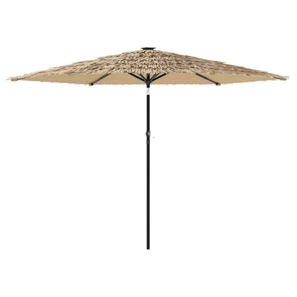 Garden Parasol with Steel Pole Brown 288x288x225 cm 4005105