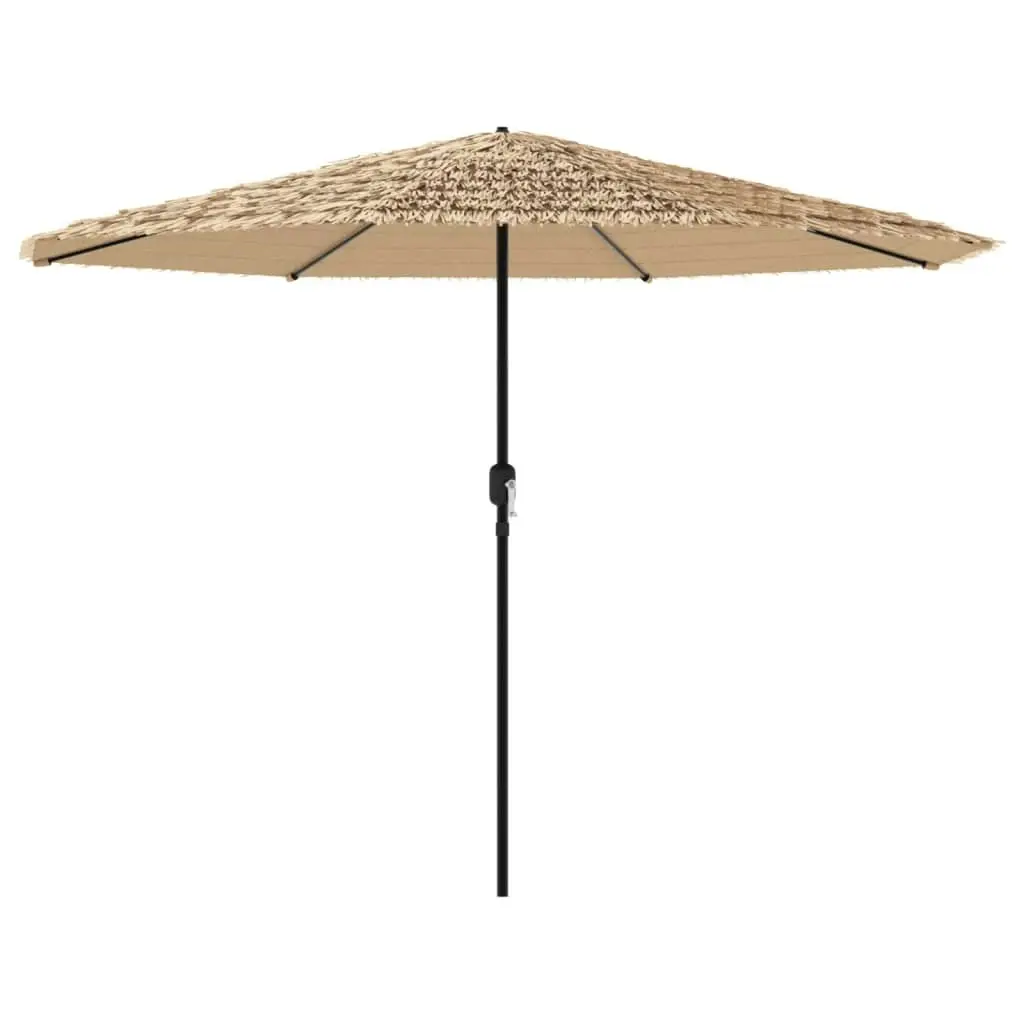 Garden Parasol with Steel Pole Brown 324x324x247 cm 4005109