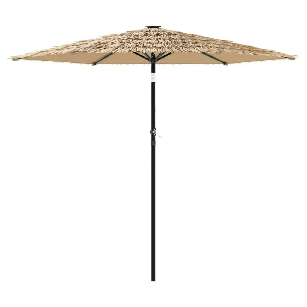 Garden Parasol with Steel Pole Brown 268x268x226 cm 4005101