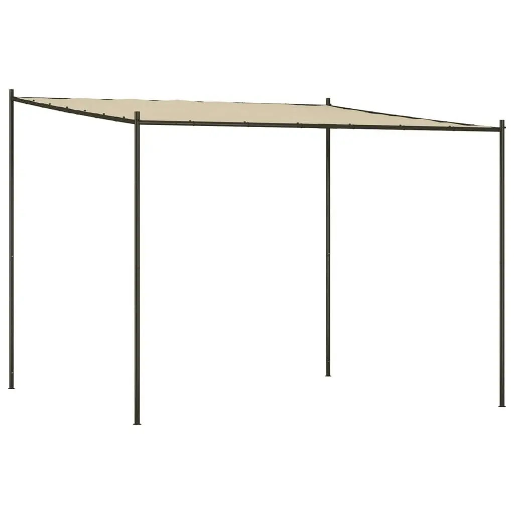 Gazebo Beige 3x3 m 180 g/mÂ² Fabric and Steel 362463