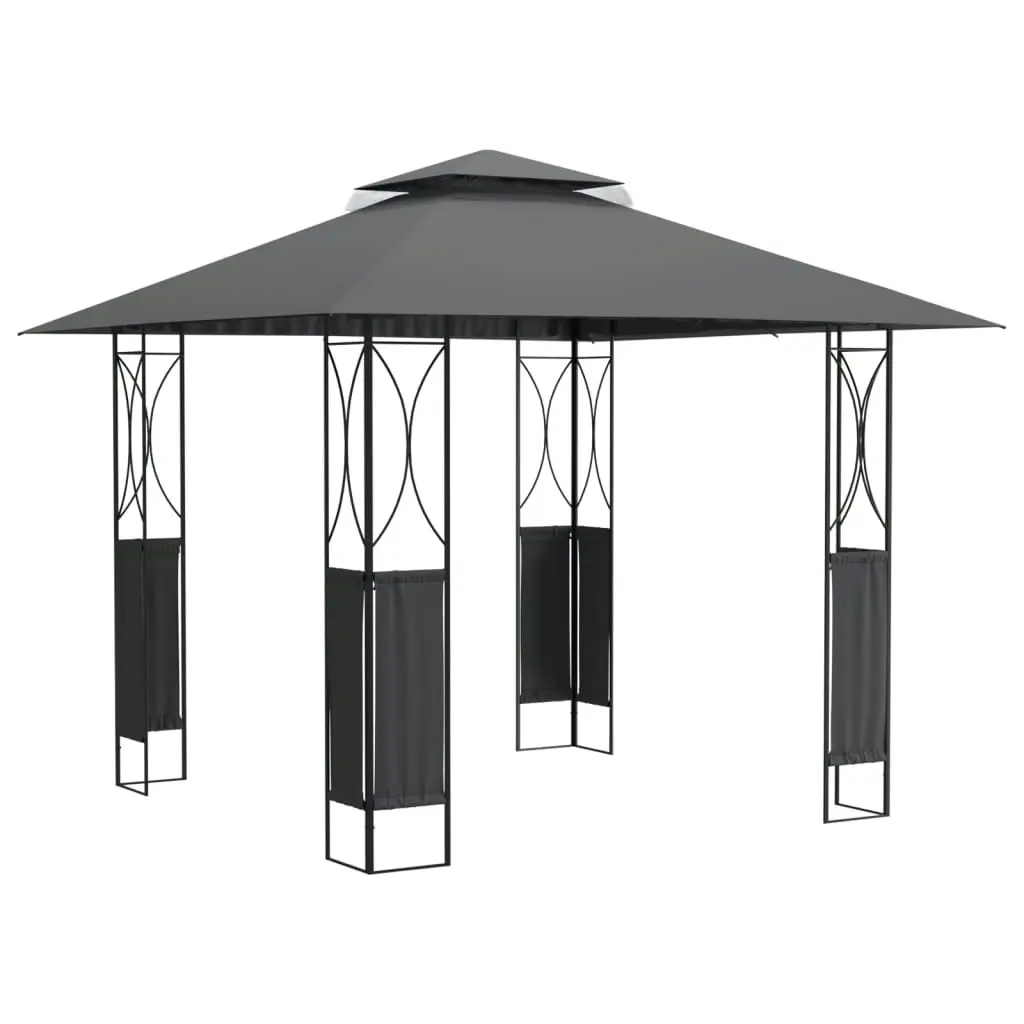 Gazebo with Roof Anthracite 300x300x270 cm Steel 360141