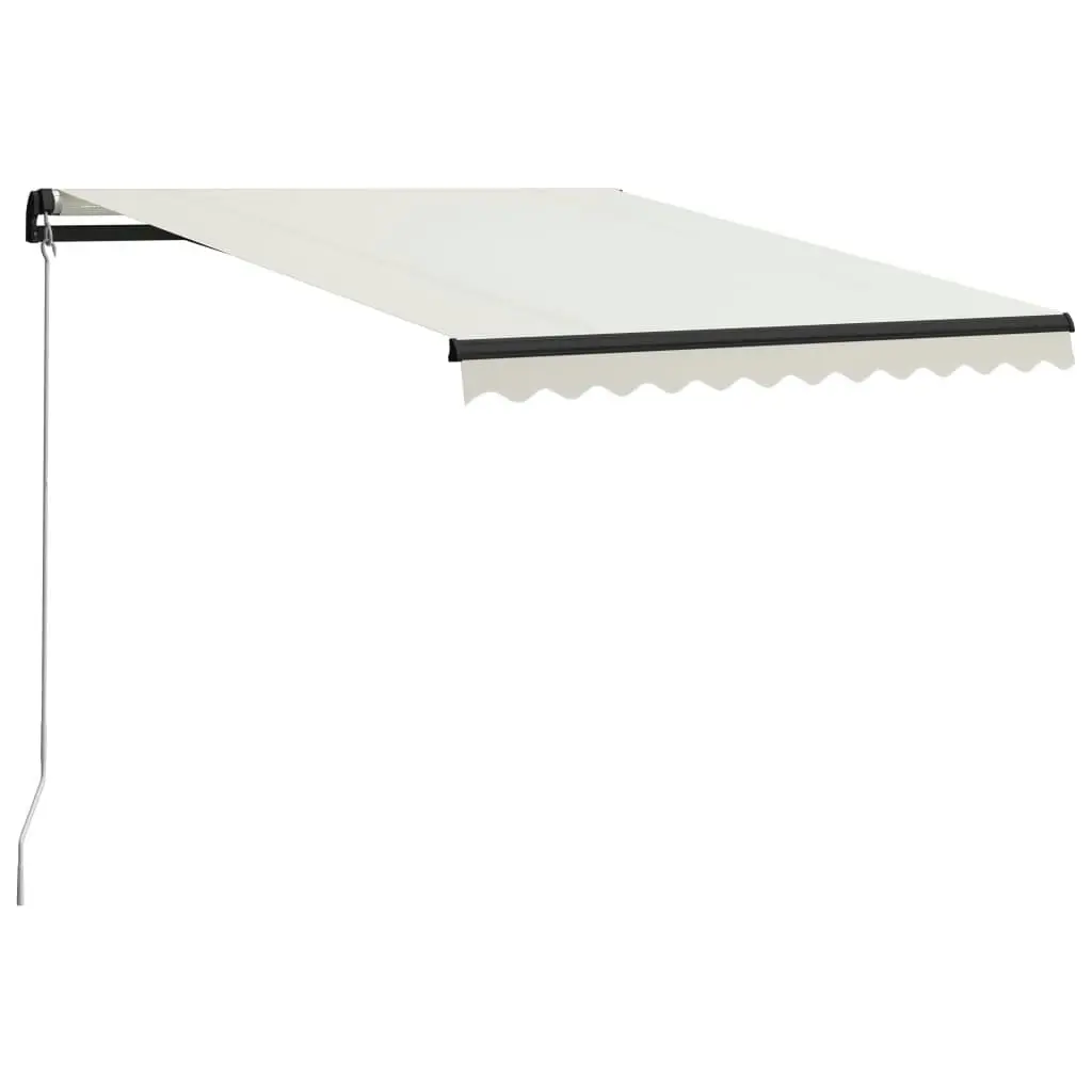 Manual Retractable Awning 300x250 cm Cream 3055185