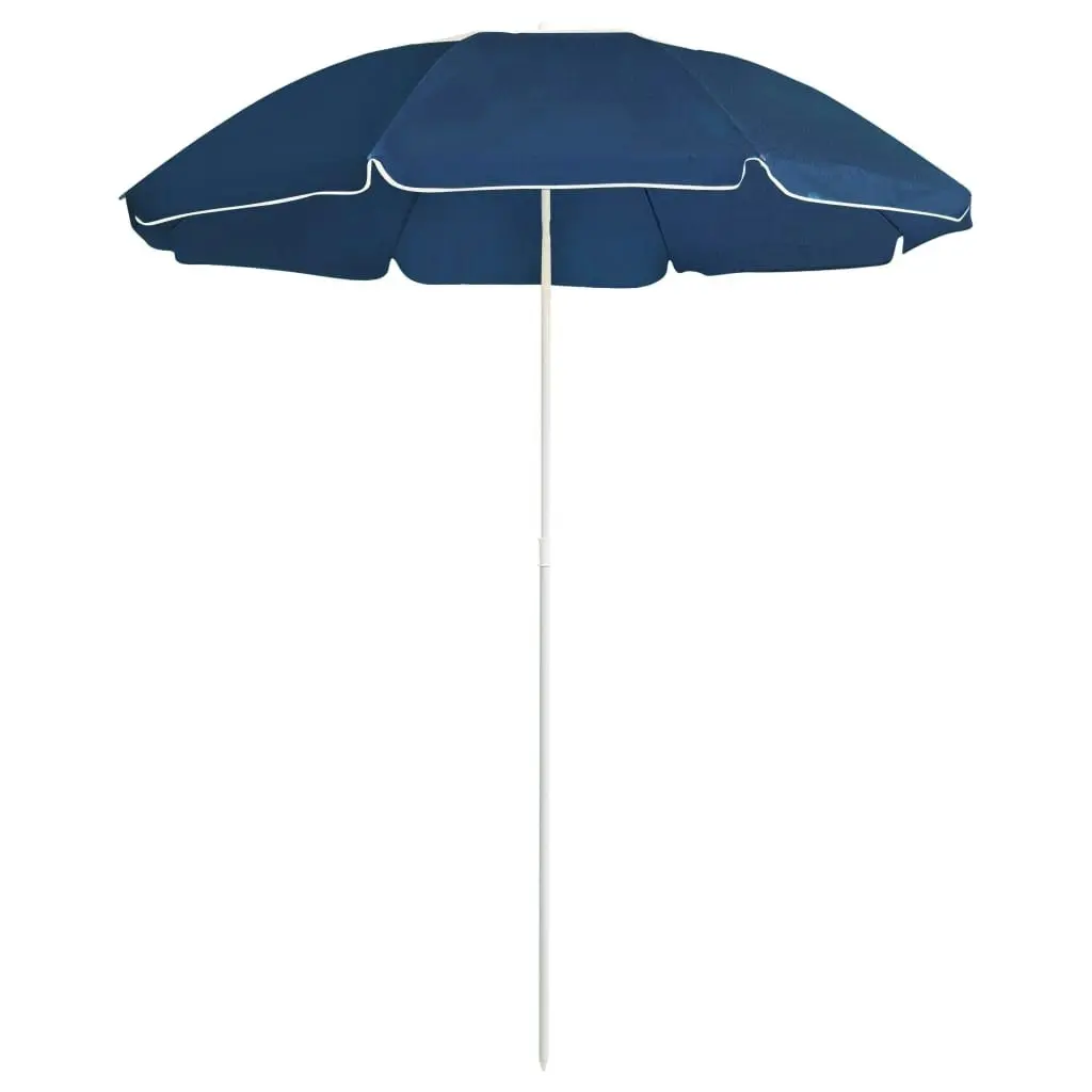 Outdoor Parasol with Steel Pole Blue 180 cm 315541