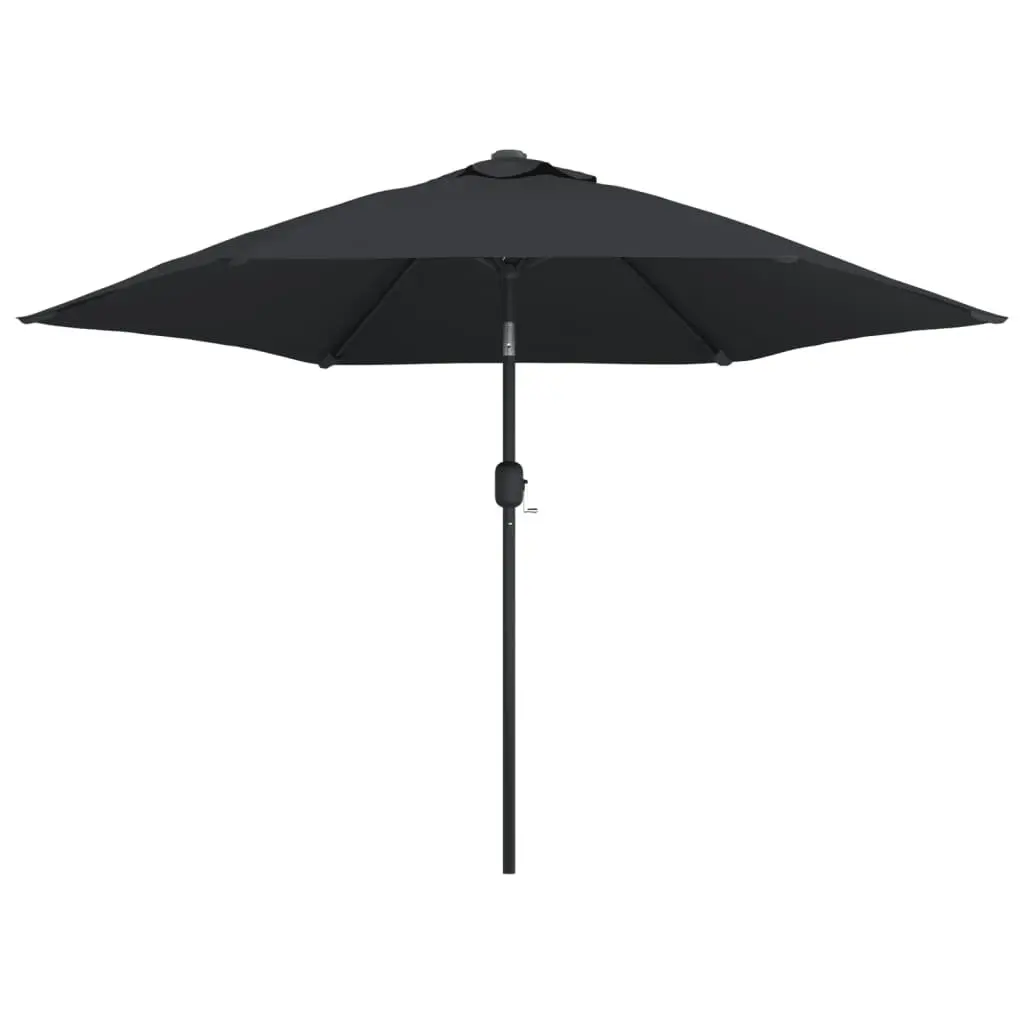 Outdoor Parasol with Metal Pole 300 cm Black 47126